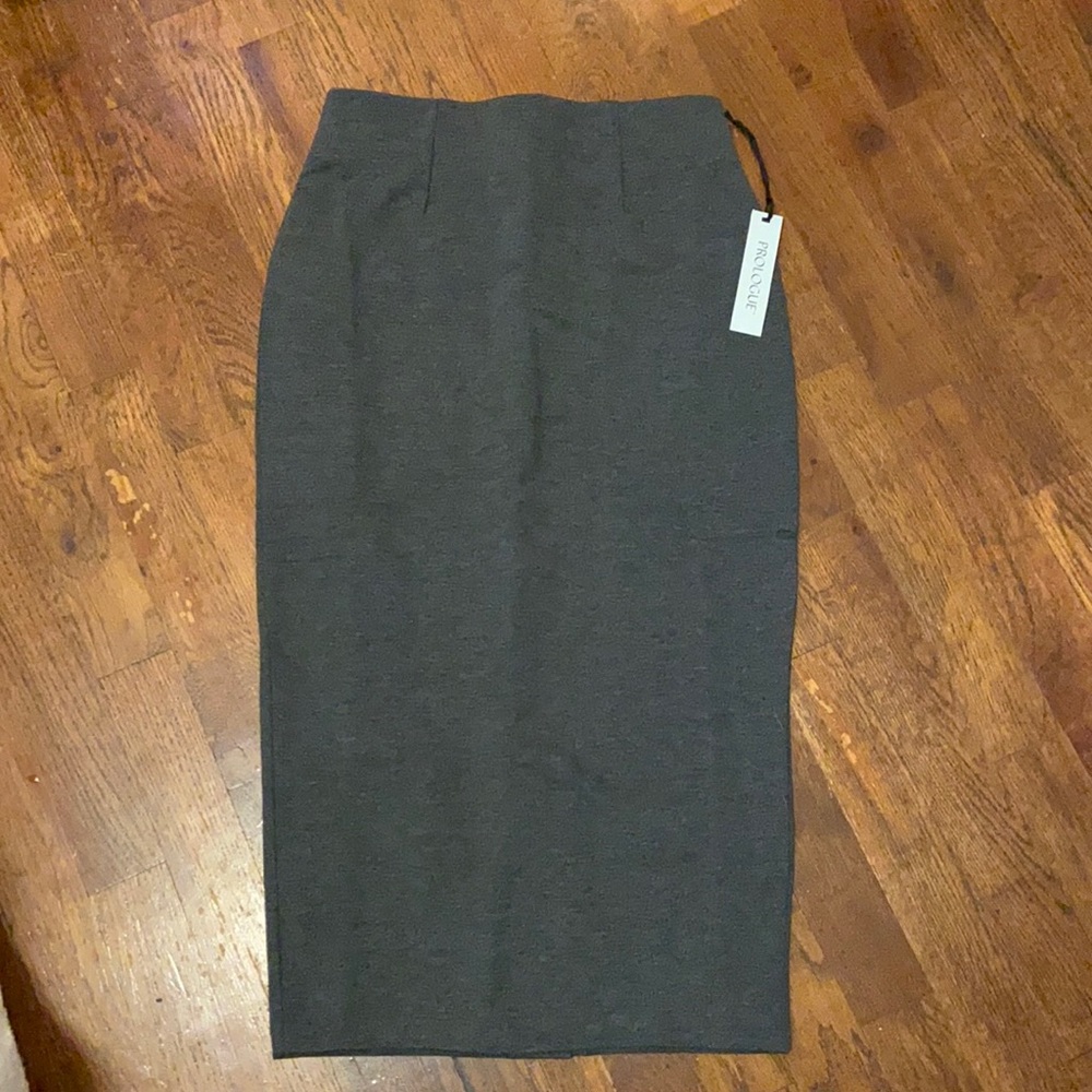 Prologue Gray Pencil Skirt